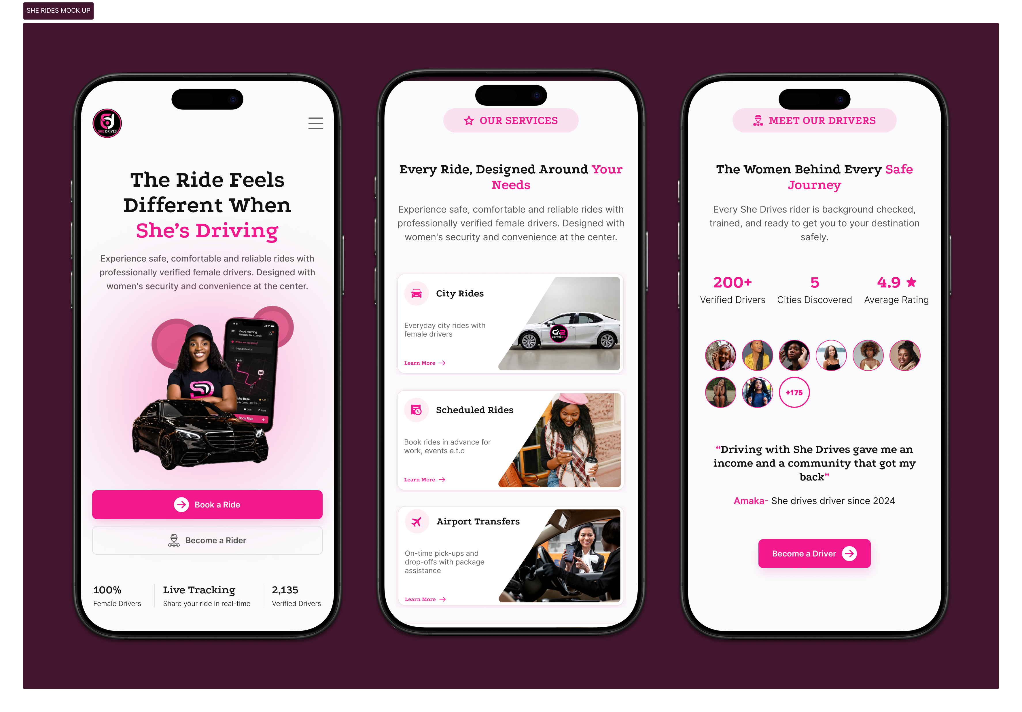 Mobility / Ride-Hailing Website