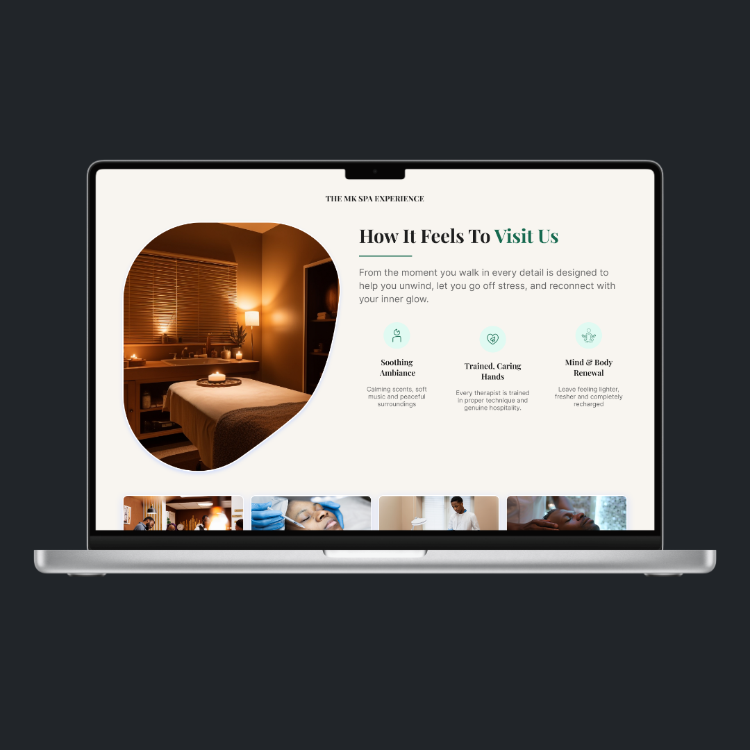 Mobile app UI and Website Design for a Wellness & Beauty Brand